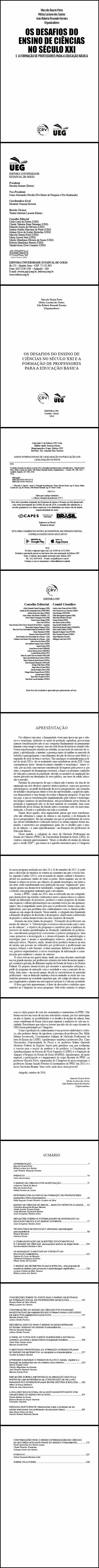 OS DESAFIOS DO ENSINO DE CIÊNCIAS NO SÉCULO XXI E A FORMAÇÃO DE PROFESSORES PARA A EDUCAÇÃO BÁSICA